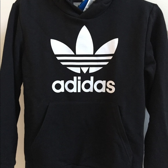 Adidas Trefoil Hoodie Youth big boy Medium - Picture 6 of 7